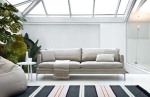 SOFA WILLIAM  BY DAMIAN WILLIAMSON 2010, 2015 , SMALL TABLE LOTO BY LUDOVICA+ROBERTO PALOMBA 2009