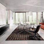 Sideboard CREDENZA and table FLORENCE by FLORENCE KNOLL 1954; executive chair POLLOCK by CHARLES POLLOCK 1963