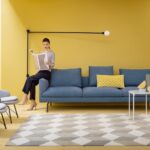 MONOBLOC SOFA  FLAMINGO BY DAMIAN WILLIAMSON 2017,  ARMCHAIRS JUDY BY FRANK RETTNBACHER 2017,SMALL TABLE NIOBE 648 BY FREDERICA CAPITANI 2016