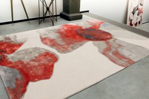 WOOL AND VISCOSE RUG COLEEN