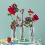 FLORA vase set. The FLORA vases set features three distinctive styles for a spectacular trio arrangement, or standalone floral designs.