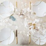 PORCELAIN TABLEWARE KITSUNGI - DESIGNED BY SARKIS - A FRENCH ARTIST BY ARMENIAN ORIGIN.