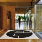 ST. TROPEZ rug by EILEEN GRAY, designed in 1926 - 1935.EILEEN GRAY not only created some of the most important 20th century furniture classics but also had her own studio where rugs were produced according to her designs. Some of her most beautiful patterns are now again available: masterpieces of abstract textile art of 100 % pure new wool, natural vegetable dye, hand-woven and processed to the highest quality with a density of 80 knots per square inch. ST. TROPEZ is dedicated to the peninsula that EILEEN GRAY held particularly dear and which she was one of the first people to discover.