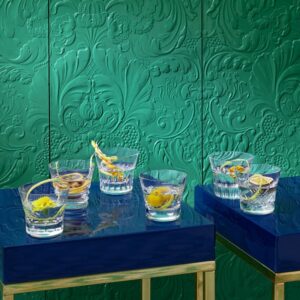 EVERYDAY BACCARAT CLASSIC. Perfect at any time of day to savor your drink of choice, from the morning juice to the afternoon soft drink to the pre-dinner spritz.  Discover the new EVERYDAY BACCARAT , a stunning collection of six perfectly crafted cut crystal glasses each with a different creative pattern. Perfect at any time of day to savor your drink of choice, from the morning juice to the afternoon soft drink to the pre-dinner spritz. The Everyday Baccarat box is the perfect gift for family, friends and for yourself. This box contains 6 tumblers: the BELUGA, ETNA, VEGA, BIBA, STELLAB and the ROSA measuring 8.5 cm.