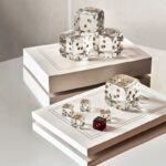 The ARABESQUE dessert plates share the ARABESQUE bowl‚Äôs same elaborate detailing and scalloped edges. DICE.