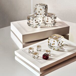 The ARABESQUE dessert plates share the ARABESQUE bowl‚Äôs same elaborate detailing and scalloped edges. DICE.