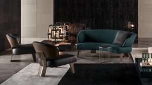 CREED SEMI-ROUND LOUNGE SOFA by RODOLFO DORDONI