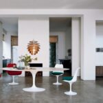 TULIP ARMLESS AND ARM CHAIRS BY EERO SAARINEN 1957