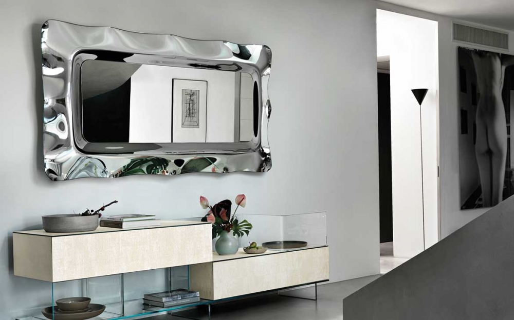 DORIAN MIRROR IN FUSED GLASS BY MASSIMO IOSA GHINI
