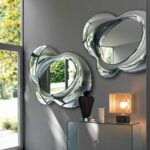 LUCY MIRROR IN FUSED GLASS BY DORIANA E MASSIMILIANO FUKSAS