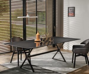 HYPE TABLE WITH FUSED GLASS TOP BY STUDIO KLASS