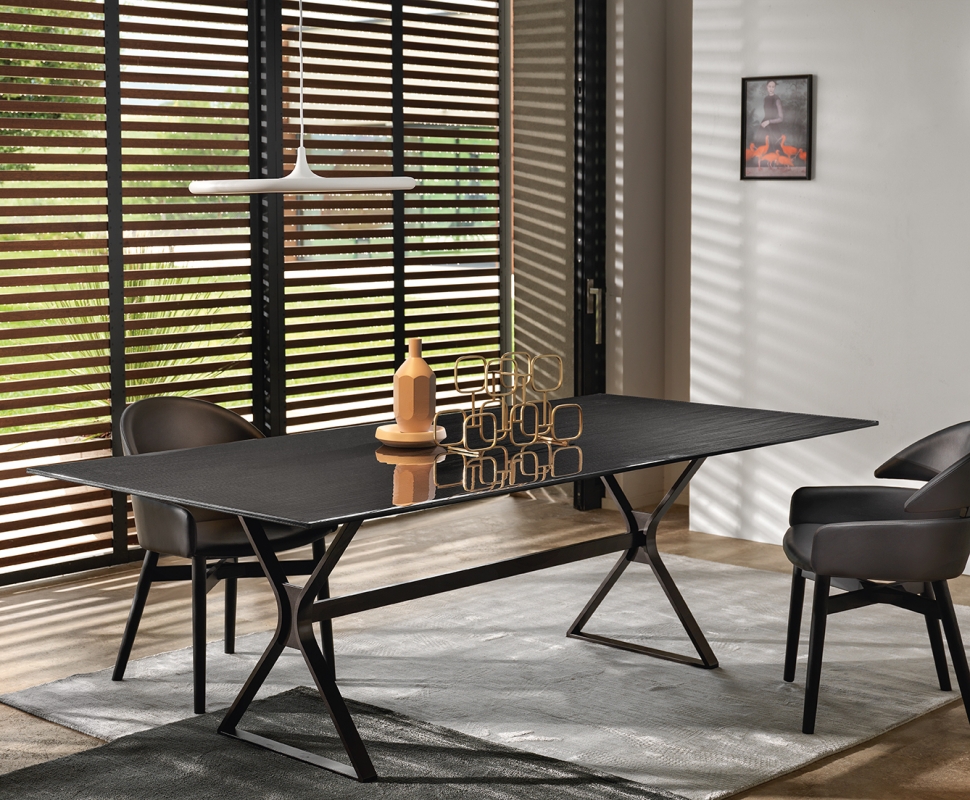 HYPE TABLE WITH FUSED GLASS TOP BY STUDIO KLASS