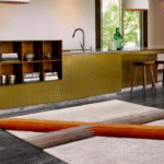 INTERACTION I RUG OF 65 % WOOL AND 35 % SILK BY EDWARD FIELDS