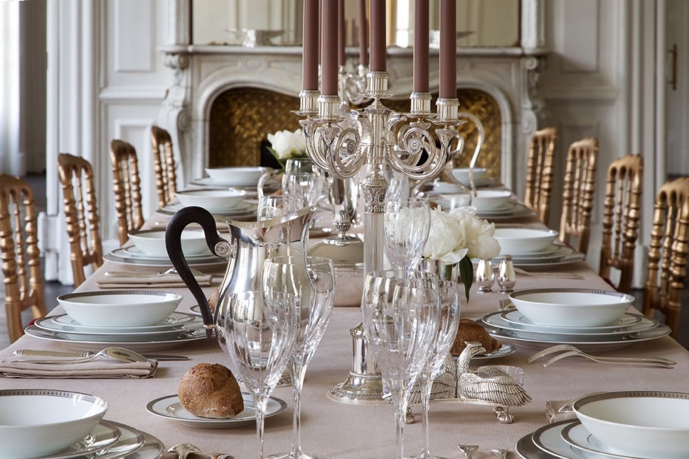 MALMAISON is named after the castle which was the favorite holiday resort of the Emperor Napoleon Bonaparte and the Empress Josephine. The palm and lotus leaf frieze and the symmetry of the decoration are typical of the Empire style, which was largely inspired by Antiquity.