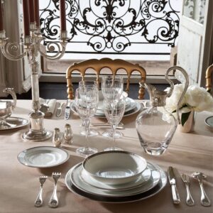 MALMAISON is named after the castle which was the favorite holiday resort of the Emperor Napoleon Bonaparte and the Empress Josephine. The palm and lotus leaf frieze and the symmetry of the decoration are typical of the Empire style, which was largely inspired by Antiquity