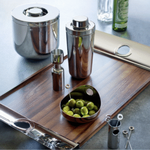 OH JIGGER. Measure your drinks with savoir-faire using the OH JIGGER by Christofle. The 100% stainless steel jigger‚Äôs dual batcher makes it easy to prepare a variety of drinks with precision and expertise. Choose from two elegant goblet-shaped ends for a 20 mL or a 40 mL portion. The narrowed intersection of the jigger allows for a comfortable grip and the piece‚Äôs stunning balance makes it a welcome addition to any bar. Elevate your entertaining with the OH JIGGER‚Äîas they say, it‚Äôs the little things that make all the difference.
