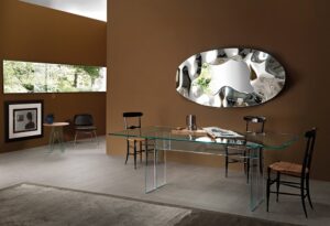 PHANTOM MIRROR IN FUSED GLASS BY DANTE O. BENINI ‚Äì LUCA GONZO & HELIDON XHIXHA