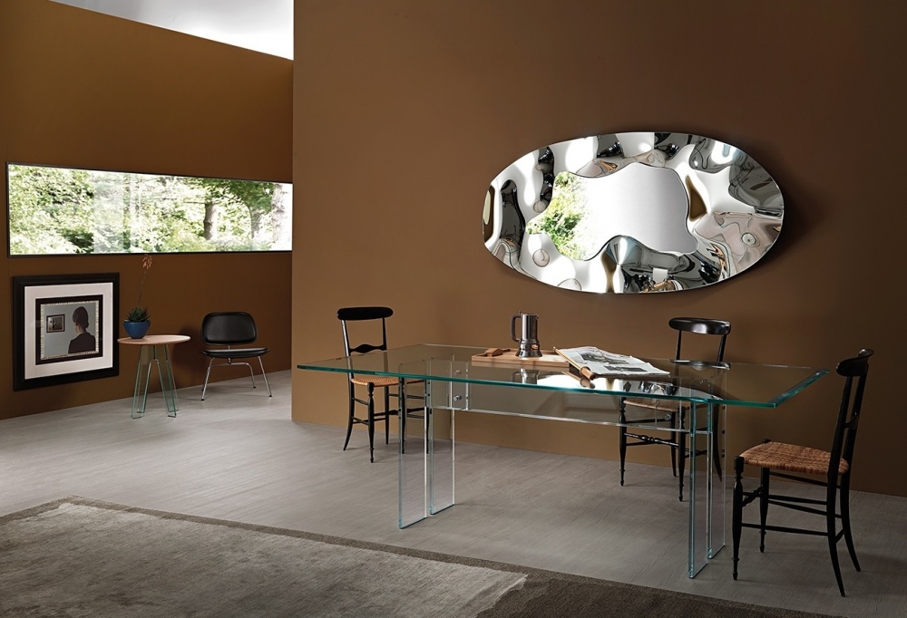PHANTOM MIRROR IN FUSED GLASS BY DANTE O. BENINI ‚Äì LUCA GONZO & HELIDON XHIXHA