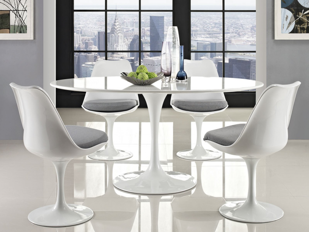 TULIP ARMLESS CHAIR BY EERO SAARINEN 1957