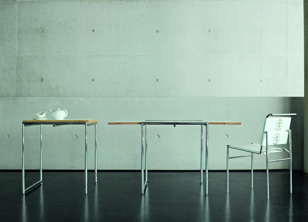 JEAN table designed by  EILEEN GRAY 1929. 65/130x70x70cm