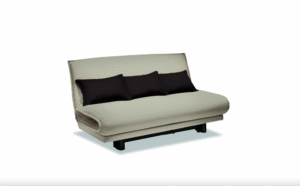 COLLI sofa bed designed by FRANZ RENDL.A laid-back sofa bed with an unusually invented design, COLLI is equally at home in a longue or guest room. With a wide range of sitting and reclining positions ‚Äì the back rest has five graduated stops ‚Äì COLLI is ideal for reading, watching television and relaxing. The sofa transforms into a comfortable bed with a simple hand movement. COLLI can be given a range of looks from elegant to sporty through the choice of covers and cushions, and this extremely popular model is still as popular as ever almost 30 years after its introduction.