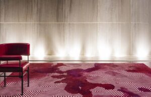 Bloom Collection: Nexus I by Jeff Leatham for Tai Ping. Harnessing Tai Ping‚Äôs expertise, graphic contrasts and juxtapositions are brought to life using wool and silk threads in countless nuances of deeply saturated tones, with the designer taking inspiration from Tai Ping‚Äôs signature palette. Tonal accents, variety and movement are achieved through plays on texture, while material contrasts open up a range of inviting tactile and visual possibilities.