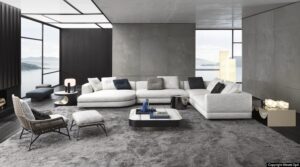 ALEXANDER seating system by RODOLFO DORDONI, designed in 2018