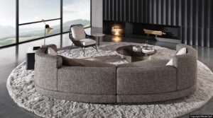 ALEXANDER seating system by RODOLFO DORDONI, designed in 2018