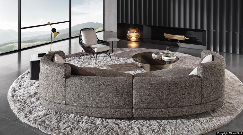 ALEXANDER seating system by RODOLFO DORDONI, designed in 2018