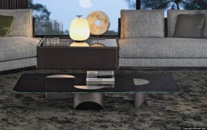 WEDGE coffee table by NENDO, designed in 2019